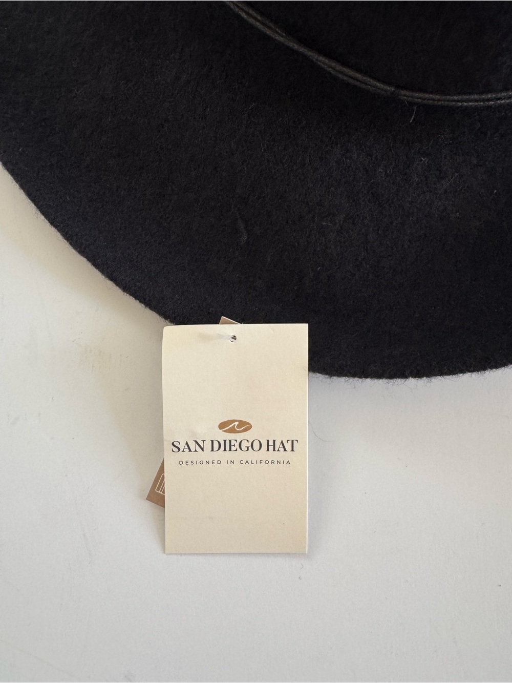 San Diego Hat Company Black Wool blend Wide-Brim Cloche Hat - Picture 4 of 6